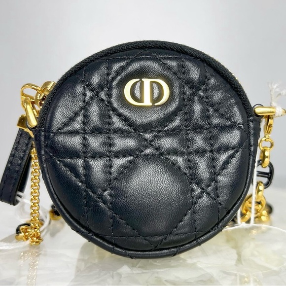 Brand new mini Dior caro round pouch ! - Picture 4 of 7